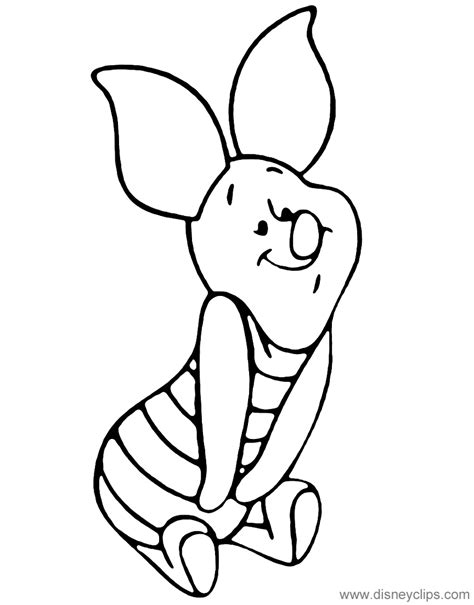 piglet coloring pages  disney coloring book