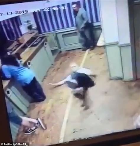 horrifying moment a woman head butts man in scottish bar before