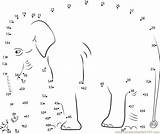 Elephant Dots Connect Dot Cute Worksheet Kids Animals Printable Online Pdf Report Print Color sketch template