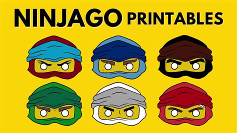 ninjago lego coloring page mask printables
