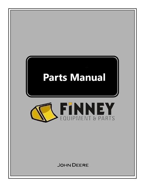 john deere   parts manual jd pc book finney equipment  parts