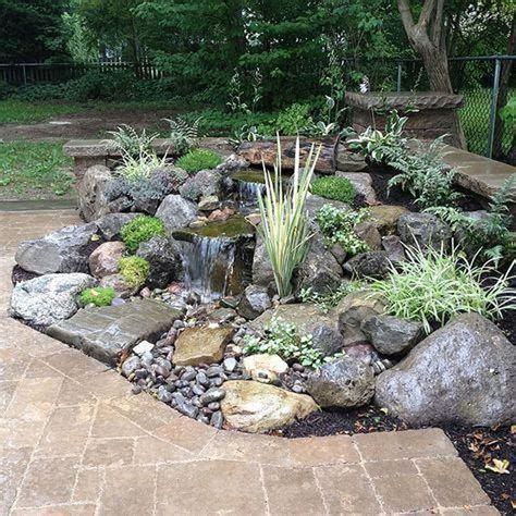 adorable  unordinary water feature front yard backyard landscaping