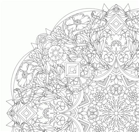 kaleidoscope coloring pages  adults
