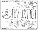 Revelation Coloring Bible Book Children Pages Ministry Revelations Color Kids Printable Jesus Pdf Sunday Craft Apocalypse Drawings Mandy Choose Board sketch template