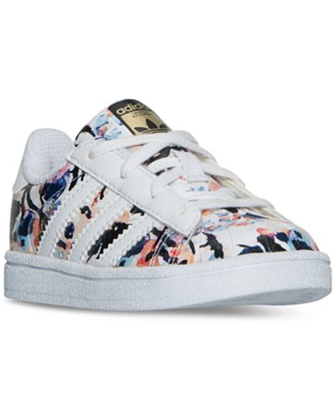 adidas toddler girls superstar casual sneakers  finish
