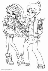 Coloring Pages Abbey Printable Girls Bominable Heath Monster High sketch template
