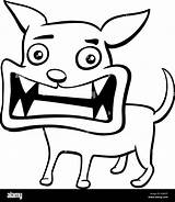 Dog Angry Cartoon Illustration Puppy Alamy Animal sketch template