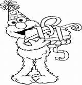 Elmo Birthday Coloring Pages Printable Color Party Getcolorings 2nd sketch template