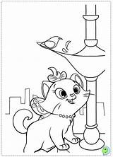 Coloring Pages Marie Cat Disney Dinokids Princess Print Close sketch template