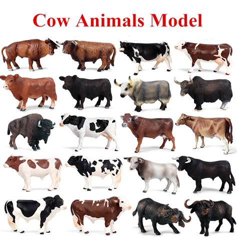 oenux simulation cute farm animals milk  cattle calf angus bull ox