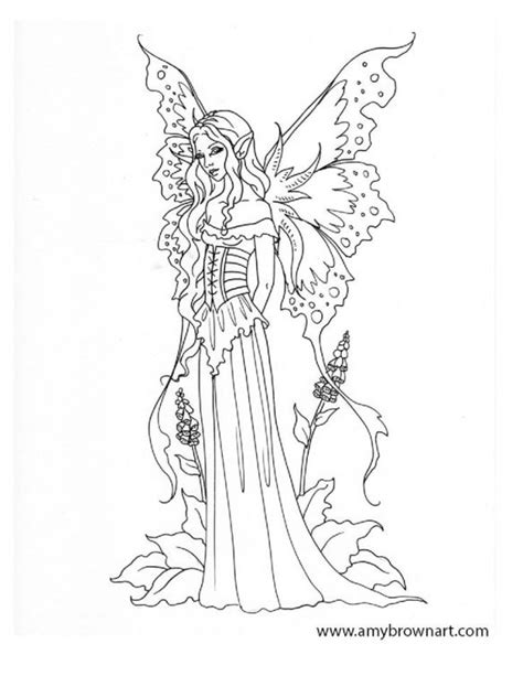 difficult coloring pages  fairy  adults fantasy coloring pages