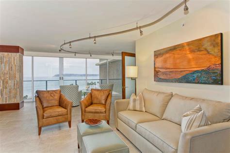 Contemporary Living Room Features Beautiful Ocean View Hgtv