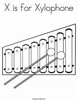 Xylophone Preschool Glockenspiel sketch template