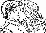 Coloring Pages Kissing Kiss Couple Rapunzel Hershey People Flynn Printable Color Drawing Getcolorings Disney Line Getdrawings Colorings Princess sketch template