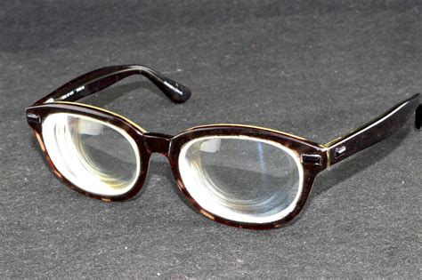 Women Brown Handmade High Myopic Myopia Myodisc Glasses 10d Pd64 In