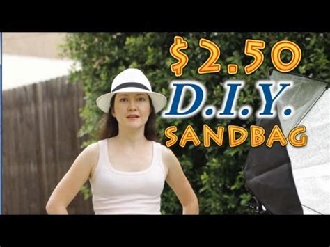 diy sandbags    light stands