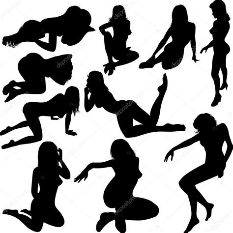 vector woman silhouettes ⬇ vector image by © tristantan71