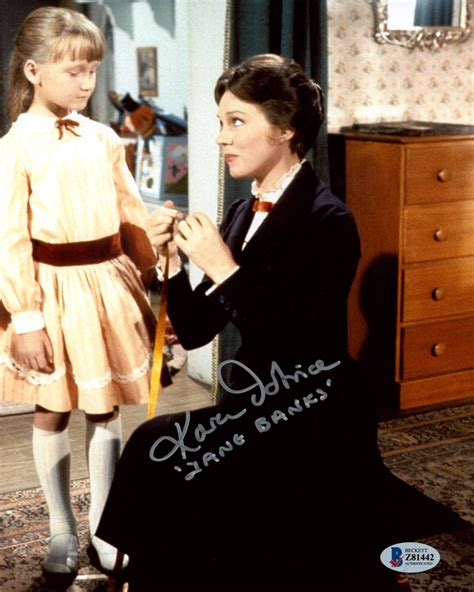 karen dotrice autographed mary poppins  photo wjane banks beckett