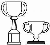 Trophy Coloring Pages Printable Clipart Sheet Kids Visit Popular sketch template