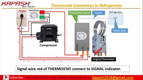 thermostat wiring connection  hindi part  youtube