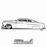 Clip Car Mercury Drawings 1950 Cars Custom Hot sketch template