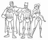 Justice League Coloring Pages Cartoon Print sketch template