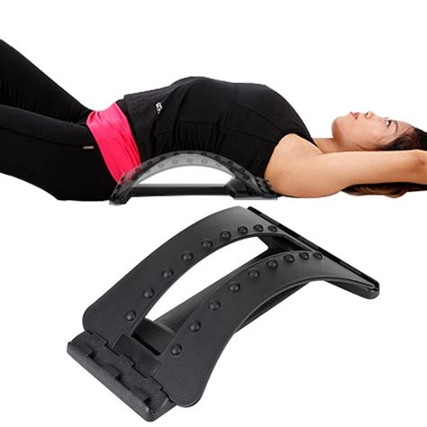 1pc Back Stretcher Lumbar Support Chiropractic Massager Magic Fitness