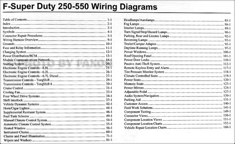ford     super duty wiring diagram manual original