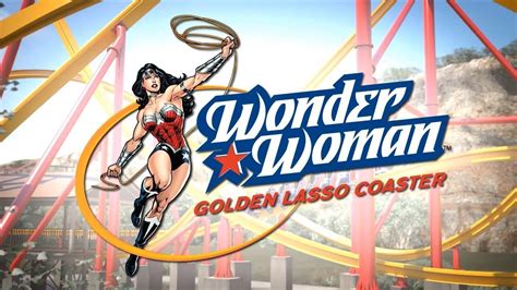 Wonder Woman Golden Lasso Coaster Six Flags Fiesta Texas
