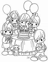 Party Birthday Coloring Pages Color Printable Getcolorings sketch template