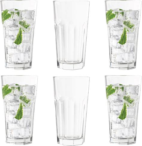 Vikko Drinking Glasses Set Of 6 Stackable Kitchen Glasses 11 Ounce