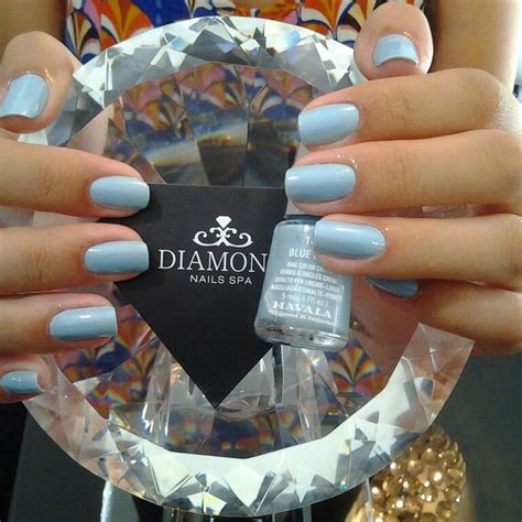 diamond nails spa unhas diamante spa de unhas unhas azuis