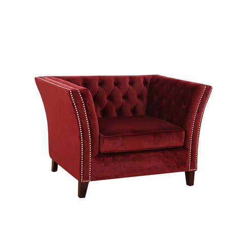 sebastion dark red  seat sofa furniture sofas armchairs