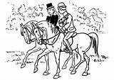 Rijden Paard sketch template