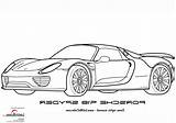 Coloriage Porsche Spyder Benjaminpech sketch template
