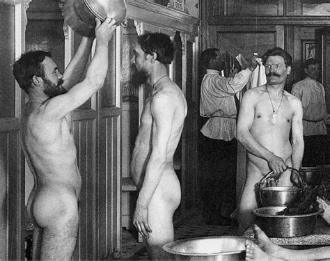 naked men steam room