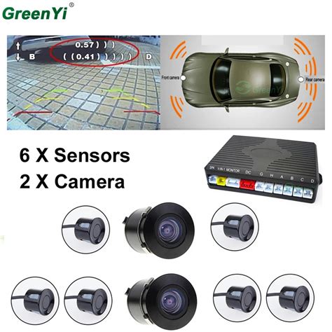 car video parking sensor system show front  distance    time   sensors