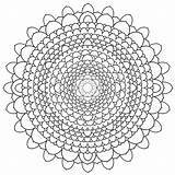 Mandala Coloring Getdrawings Detailed Pages sketch template