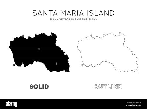 santa maria island map borders  santa maria island