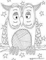 Doodle Coloring Pages Alley Owl Quotes Kids Animal Bird Lets Clipart Doodles Classroom Sheets Printable Color Animals Simple Mandala Adults sketch template