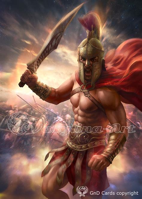 spartan warrior  vasylina  deviantart