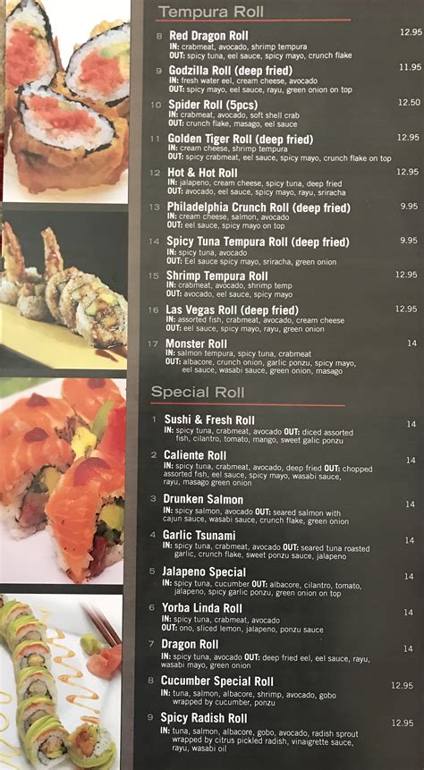 kai sushi menu oc restaurant guides