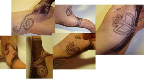 Angelina Jolie Tattoos On Her Hand From The Movie Wanted Hand