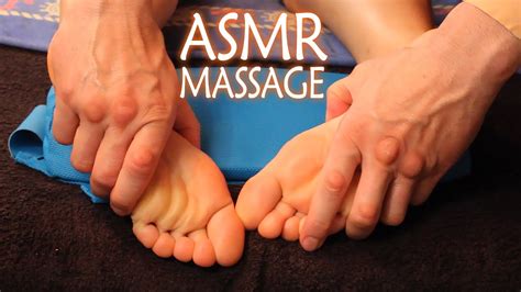 asmr relaxing back leg and foot massage youtube
