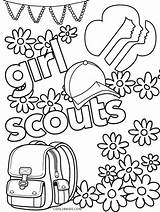 Scout Coloring Girl Pages Printable Cookie Kids Girls Scouts Cool2bkids Daisy Activities Brownie Daisies Print sketch template