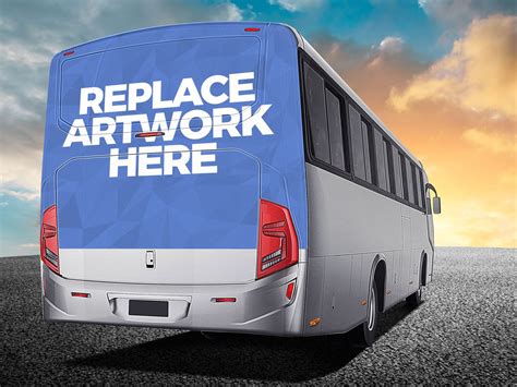 bus advertising mockup mockup love