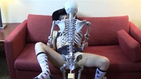 Halloween Costume Teen Skeleton Dildo Fucking Machine