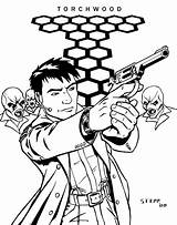 Harkness Torchwood sketch template