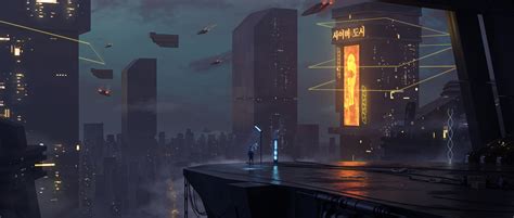 wallpaper  cyberpunk cyber city futuristic city