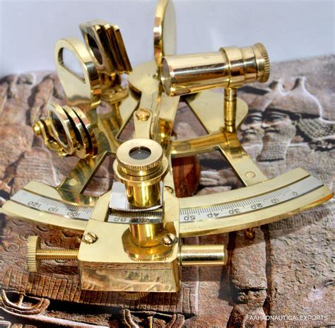 4 solid brass sextant nautical working instrument